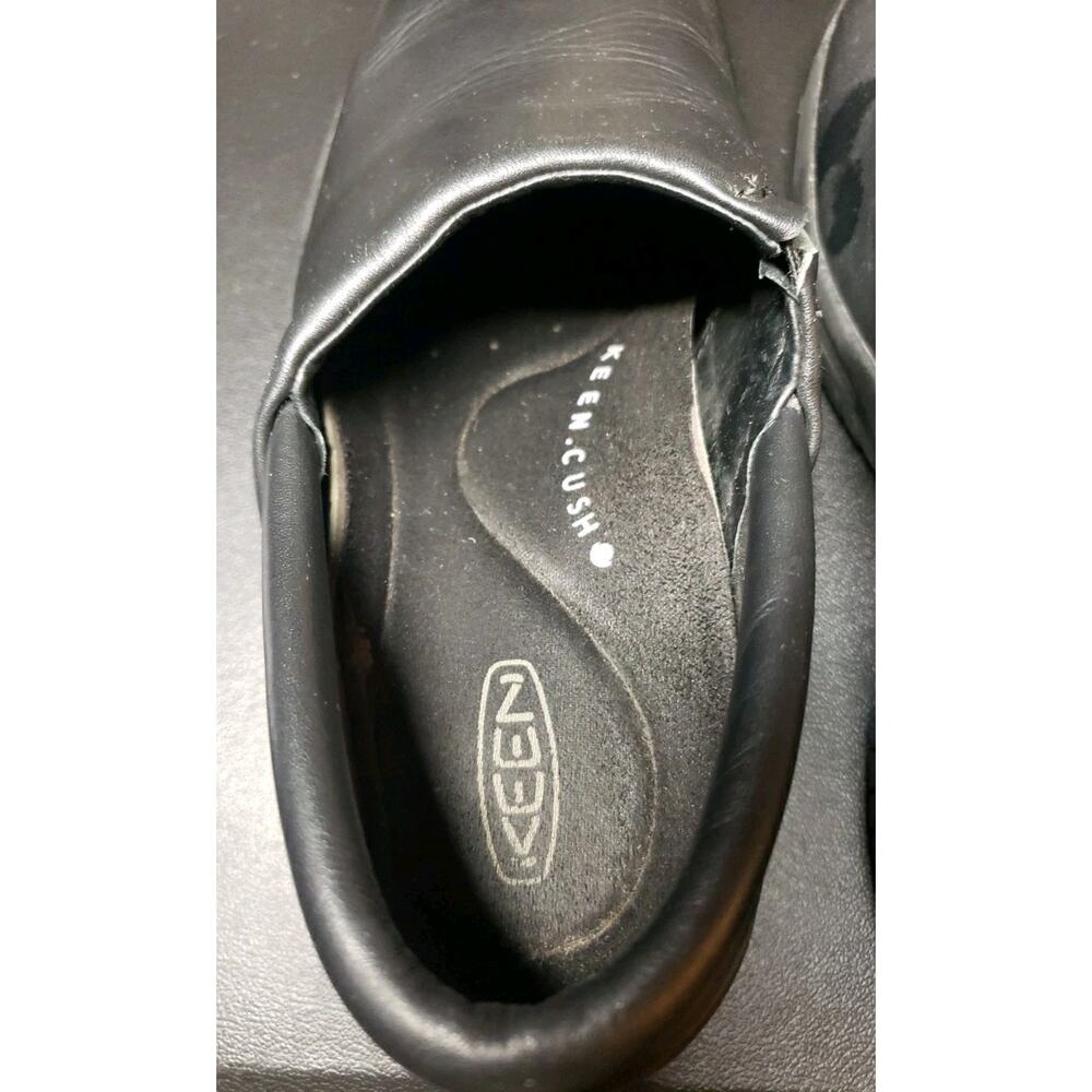 KEEN Utility PTC Slip-On II Work Comfort Shoes Black Leather Womens Size US 8 - Picture 4 of 11